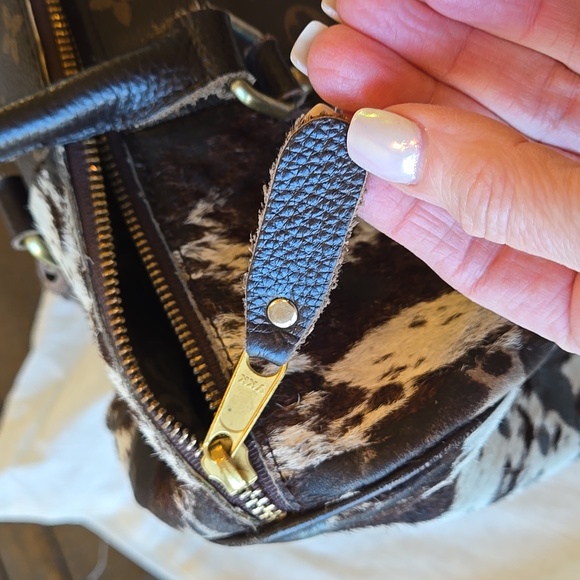 Cowhide Pony Hair REPURPOSED LV Satchel - Picture 12 of 16